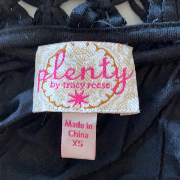 Anthropologie Plenty by Tracy Reese black cage top - Picture 4 of 4